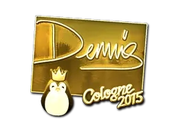 Sticker | dennis (Gold) | Cologne 2015 - $ 19.35
