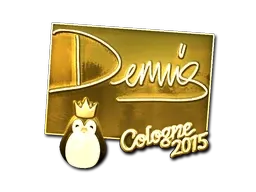 Sticker | dennis (Gold) | Cologne 2015 - $ 20.88