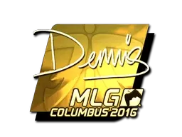 Sticker | dennis (Gold) | MLG Columbus 2016 - $ 27.97