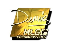 Sticker | dennis (Gold) | MLG Columbus 2016 - $ 26.48