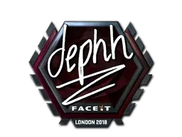 Sticker | dephh (Foil) | London 2018 - $ 3.14
