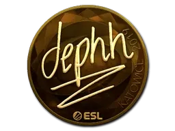 Sticker | dephh (Gold) | Katowice 2019 - $ 79.35
