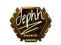 Sticker | dephh (Gold) | London 2018 - $ 102.03