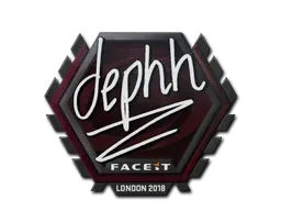 Sticker | dephh | London 2018 - $ 0.34