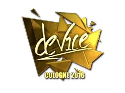 Sticker | device (Gold) | Cologne 2016 - $ 42.00