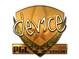 Sticker | device (Gold) | Krakow 2017 - $ 709.78