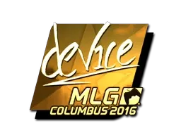 Sticker | device (Gold) | MLG Columbus 2016 - $ 27.17
