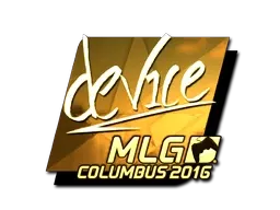 Sticker | device (Gold) | MLG Columbus 2016 - $ 26.48