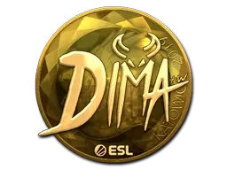 Sticker | Dima (Gold) | Katowice 2019 - $ 84.00