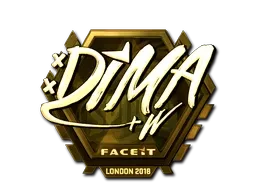 Sticker | Dima (Gold) | London 2018 - $ 172.50