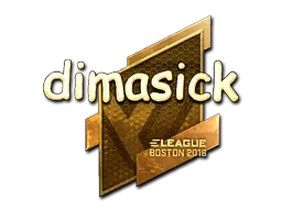 Sticker | dimasick (Gold) | Boston 2018 - $ 1460.50