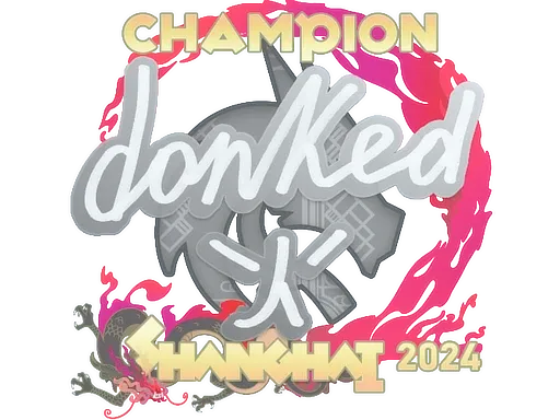 Sticker | donk (Champion) | Shanghai 2024 ``