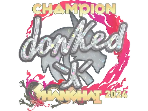 Sticker | donk (Glitter, Champion) | Shanghai 2024 ``