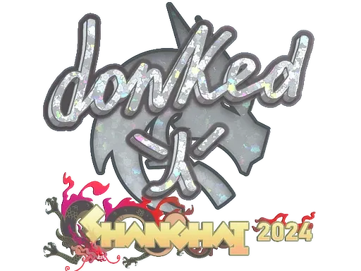 Sticker | donk (Glitter) | Shanghai 2024 ``