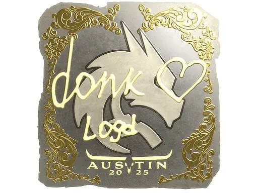 Sticker | donk (Gold) | Austin 2025 - $ 36.68