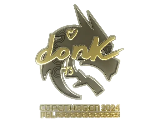 Sticker | donk (Gold) | Copenhagen 2024 - $ 89.57