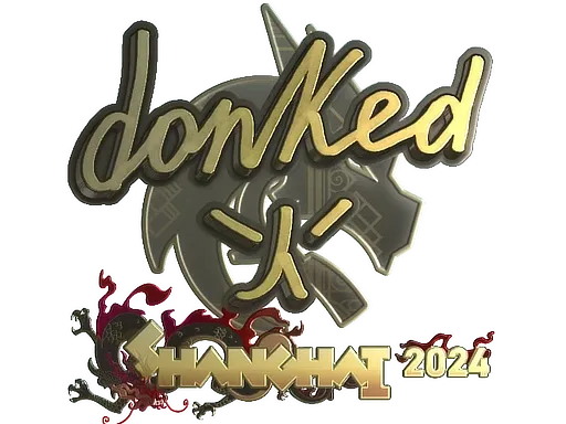 Sticker | donk (Gold) | Shanghai 2024 - $ 141.38