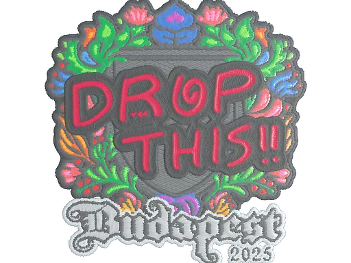 Sticker | drop (Embroidered) | Budapest 2025 - $ 0.16