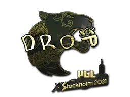 Sticker | drop (Gold) | Stockholm 2021 - $ 3.82