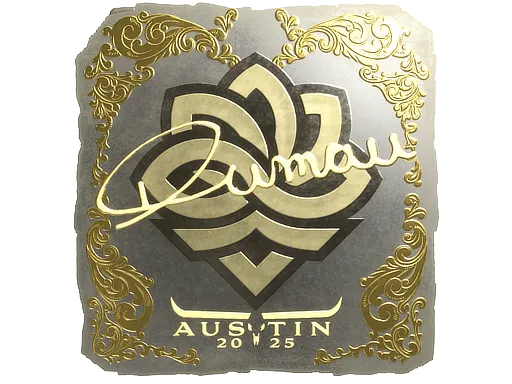 Sticker | dumau (Gold) | Austin 2025 - $ 8.36