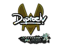 Sticker | dupreeh (Glitter) | Antwerp 2022 - $ 0.04