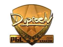 Sticker | dupreeh (Gold) | Krakow 2017 - $ 635.52