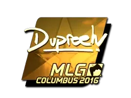 Sticker | dupreeh (Gold) | MLG Columbus 2016 - $ 27.97