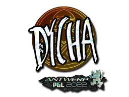 Sticker | dycha (Glitter) | Antwerp 2022 - $ 0.04
