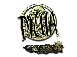 Sticker | dycha (Gold) | Antwerp 2022 - $ 1.75