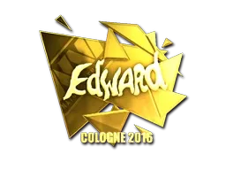 Sticker | Edward (Gold) | Cologne 2016 - $ 44.18