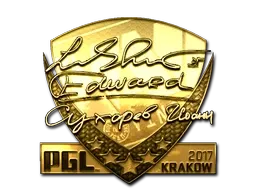 Sticker | Edward (Gold) | Krakow 2017 - $ 1200.00