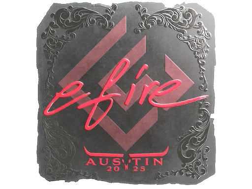 Sticker | efire (Foil) | Austin 2025 - $ 0.06