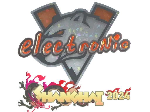 Sticker | electronic (Glitter) | Shanghai 2024 - $ 0.08