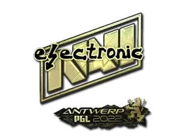 Sticker | electronic (Gold) | Antwerp 2022 - $ 6.18