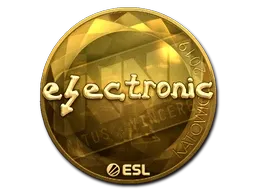 Sticker | electronic (Gold) | Katowice 2019 - $ 144.00