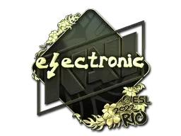 Sticker | electronic (Gold) | Rio 2022 - $ 7.99