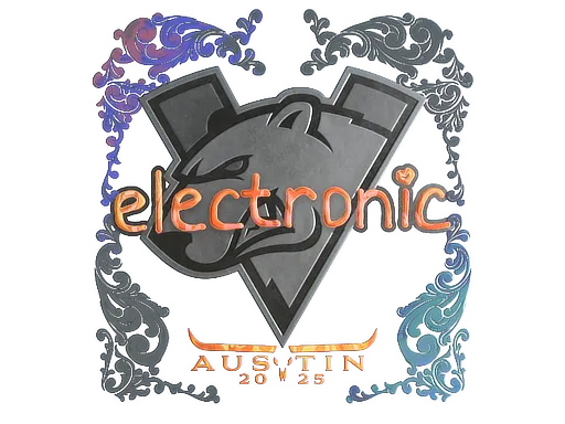 Sticker | electronic (Holo) | Austin 2025 - $ 0.64