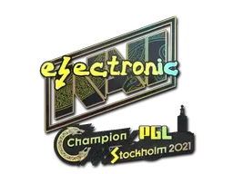Sticker | electroNic (Holo) | Stockholm 2021 - $ 0.23