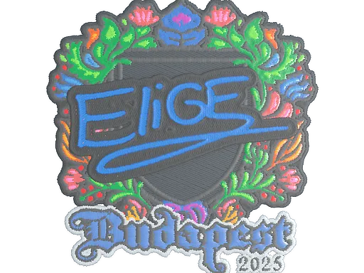 Sticker | EliGE (Embroidered) | Budapest 2025 - $ 0.03