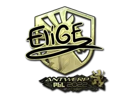 Sticker | EliGE (Gold) | Antwerp 2022 - $ 10.86
