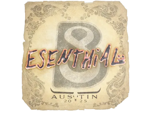 Sticker | esenthial | Austin 2025 - $ 0.03