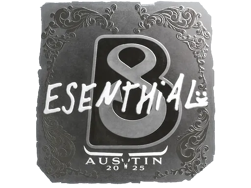Sticker | esenthial (Foil) | Austin 2025 - $ 0.09