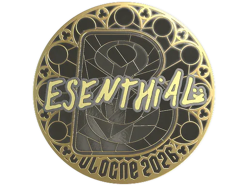 Sticker | esenthial (Gold) | Cologne 2026 - $ 7.37
