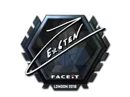Sticker | Ex6TenZ (Foil) | London 2018 - $ 11.36