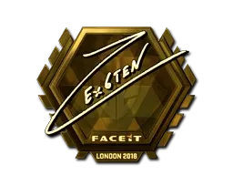 Sticker | Ex6TenZ (Gold) | London 2018 - $ 117.24