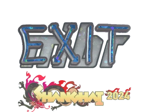 Sticker | exit (Glitter) | Shanghai 2024 ``