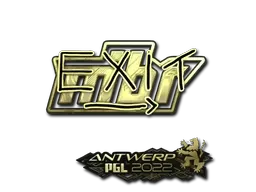 Sticker | exit (Gold) | Antwerp 2022 - $ 1.80