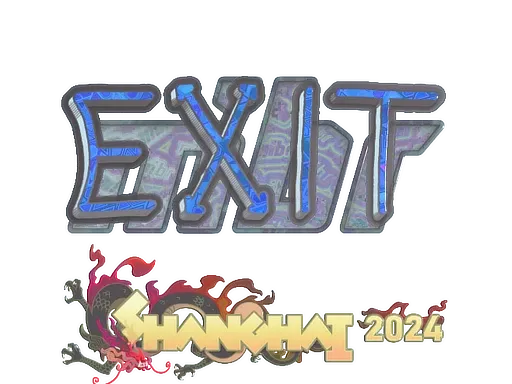 Sticker | exit (Holo) | Shanghai 2024 ``