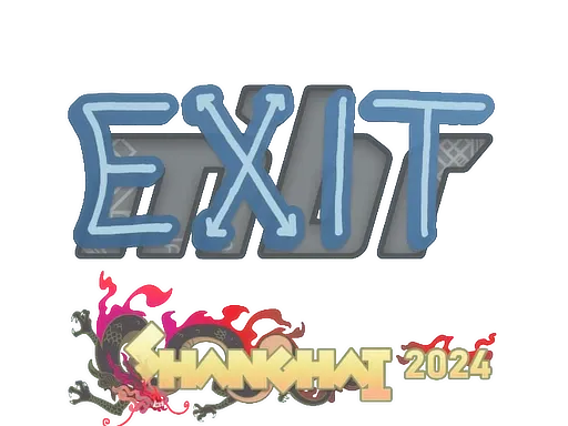 Sticker | exit | Shanghai 2024 ``