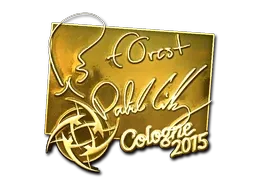 Sticker | f0rest (Gold) | Cologne 2015 - $ 16.92